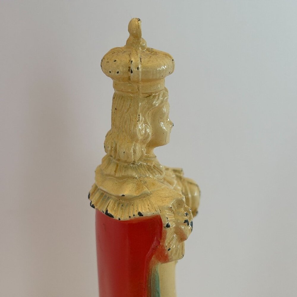 D C Overbagh Infant Of Prague Figurine Statue Catholic Statue Cast Metal 5" Vtg - Picture 11 of 16